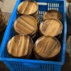 Assiettes en bois