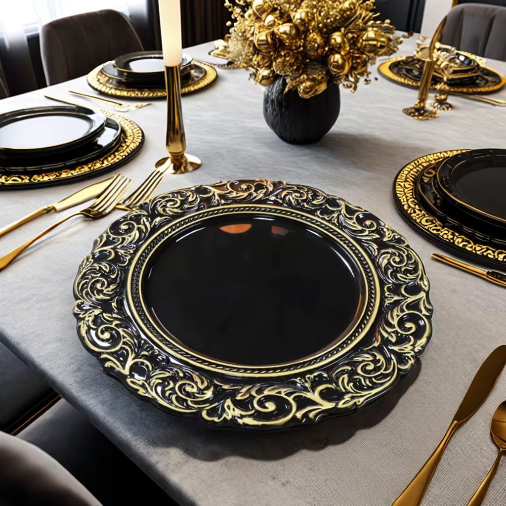 Assiette Noir