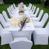 Housses de chaises blanches