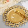 Assiette Papille dorée