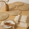 Set de table en paille tressé
